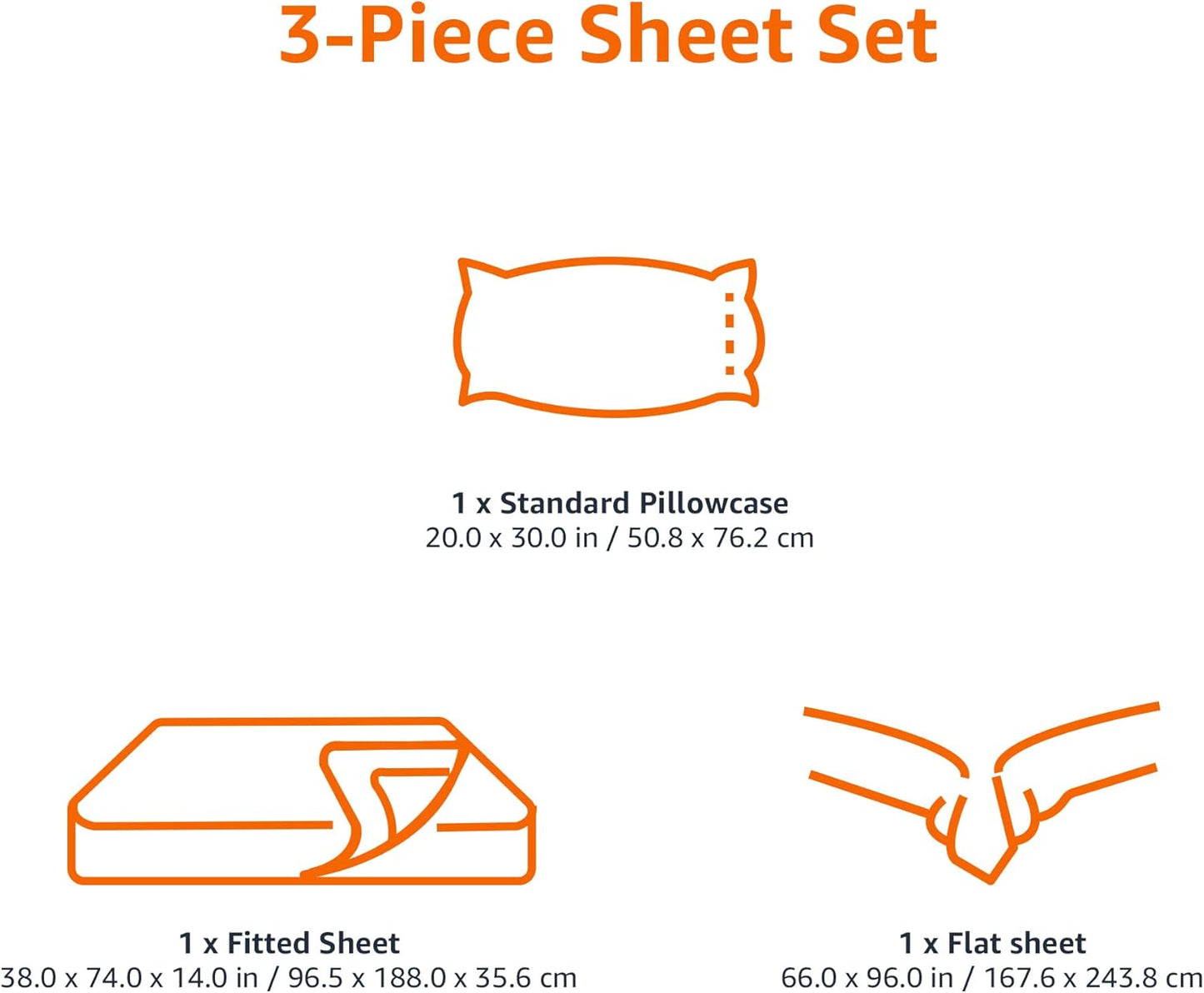 Lightweight Super Soft Easy Care Wrinkle-Free Breathable Brushed Microfiber 3-Piece Bed Sheet Set with 14-Inch Deep Pockets, Twin, Dark Gray, Solid