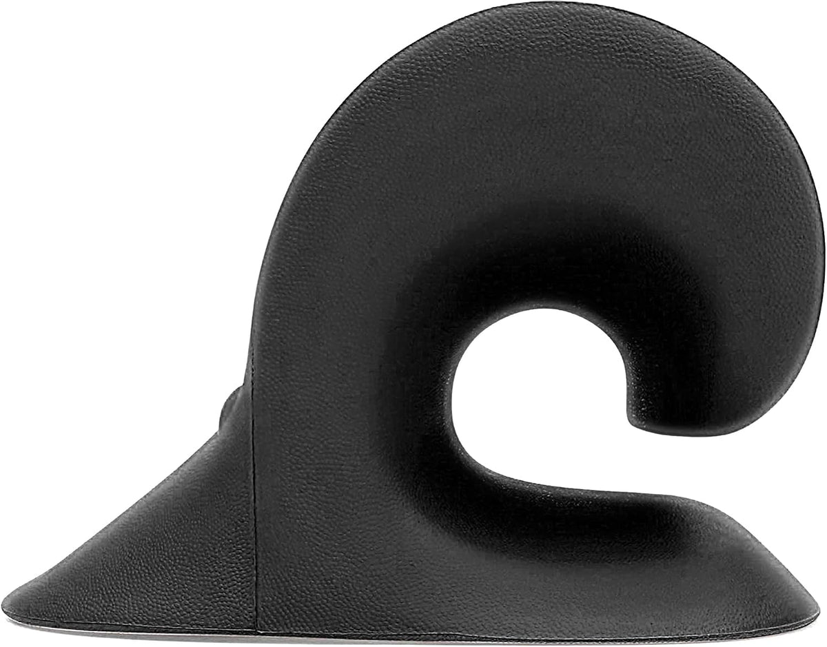 Neck and Shoulder Relaxer, Cervical Traction Device for TMJ Pain Relief and Cervical Spine Alignment, Chiropractic Pillow, Neck Stretcher (Black)