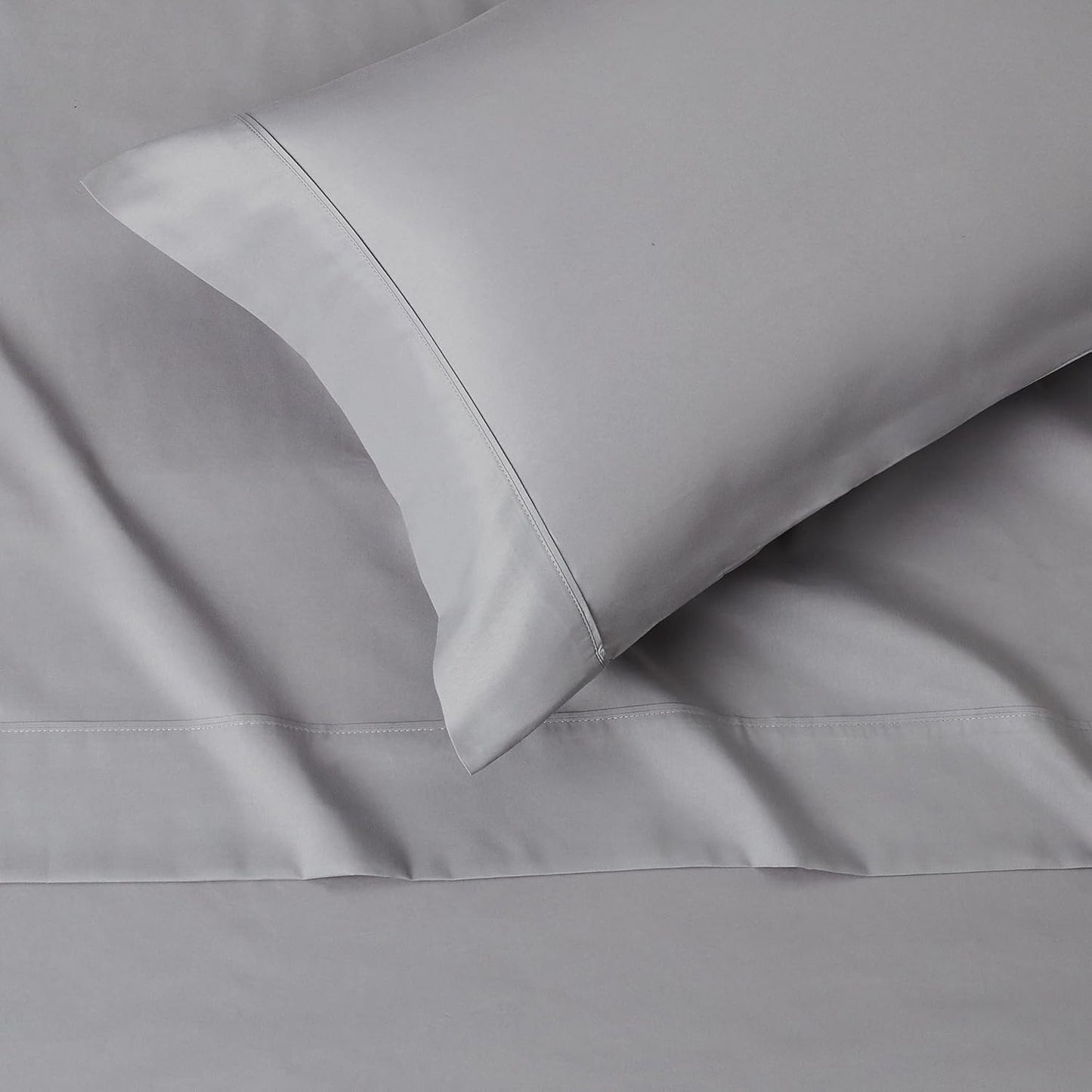 Lightweight Super Soft Easy Care Wrinkle-Free Breathable Brushed Microfiber 3-Piece Bed Sheet Set with 14-Inch Deep Pockets, Twin, Dark Gray, Solid